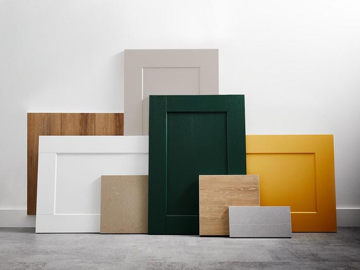 earthed trend kitchen doors, floors and worktops