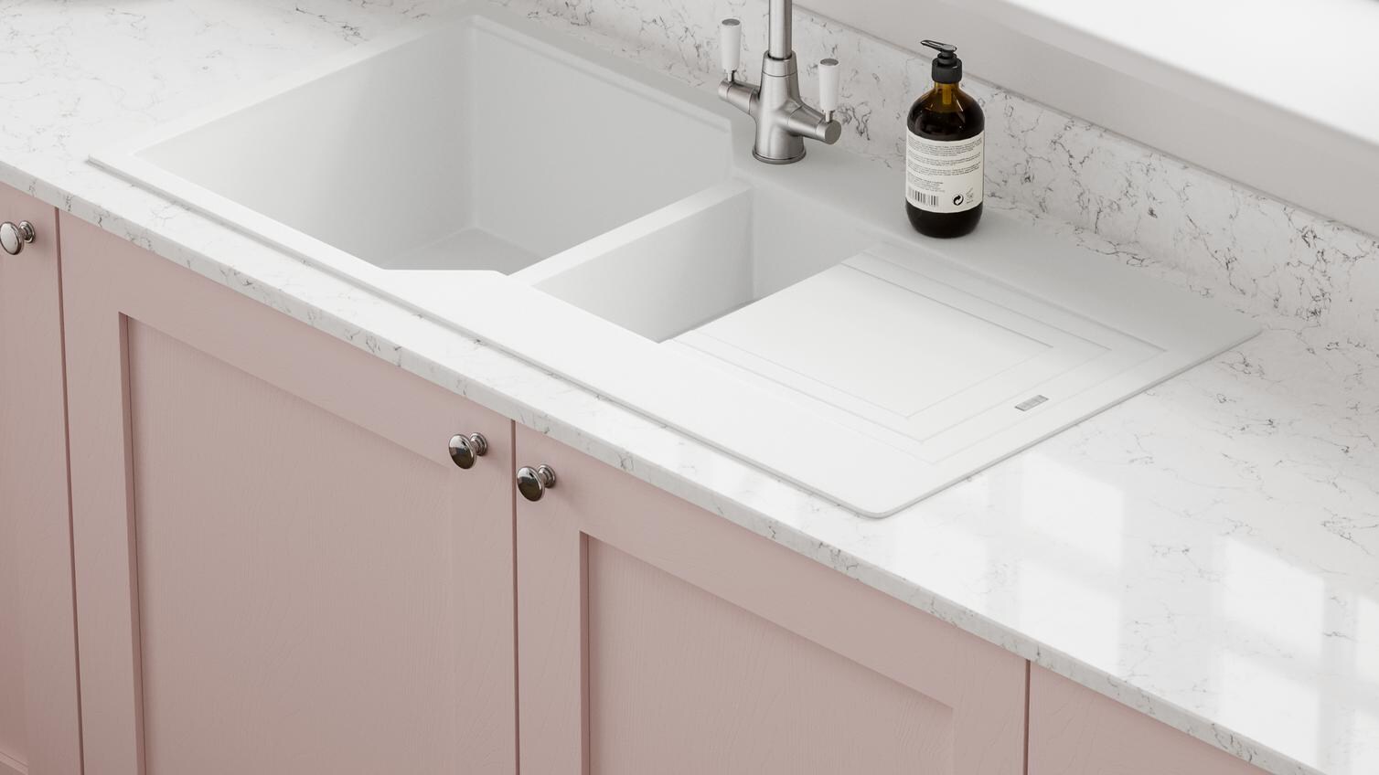 Calamine Pink Kitchen Sink Cameo