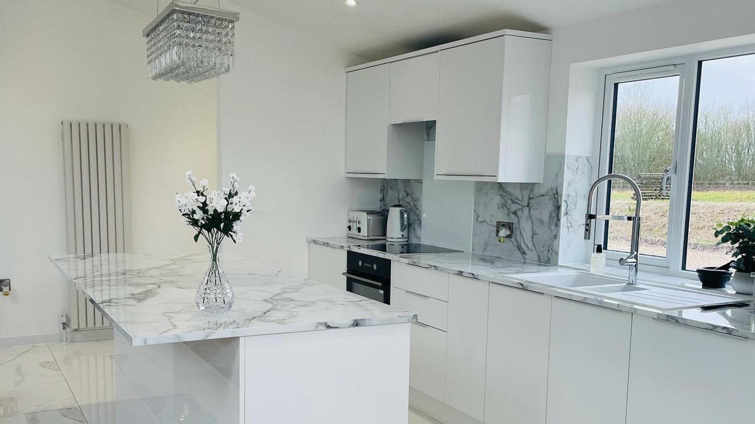 slab kitchen makeover
