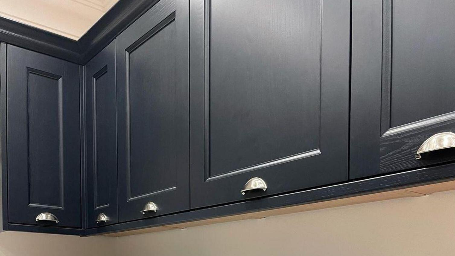 Utility room handle close up