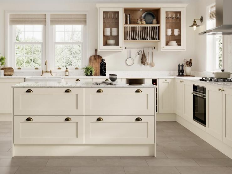 a classic, cream kitchen