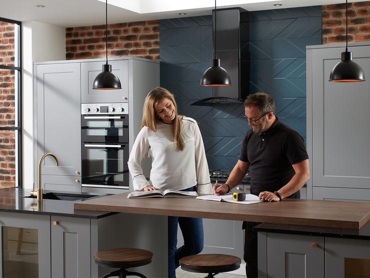 Customer And Builder In New Kitchen 2