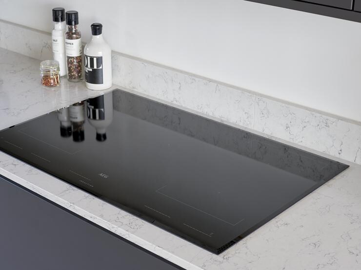 Induction hob closeup