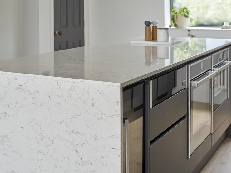 Kitchen island closeup