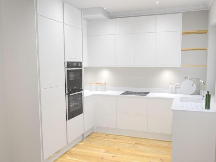 Jen's white kitchen makeover CAD design