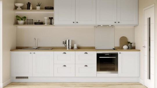 Chelford White EKES Single Wall Main Set Shot.
