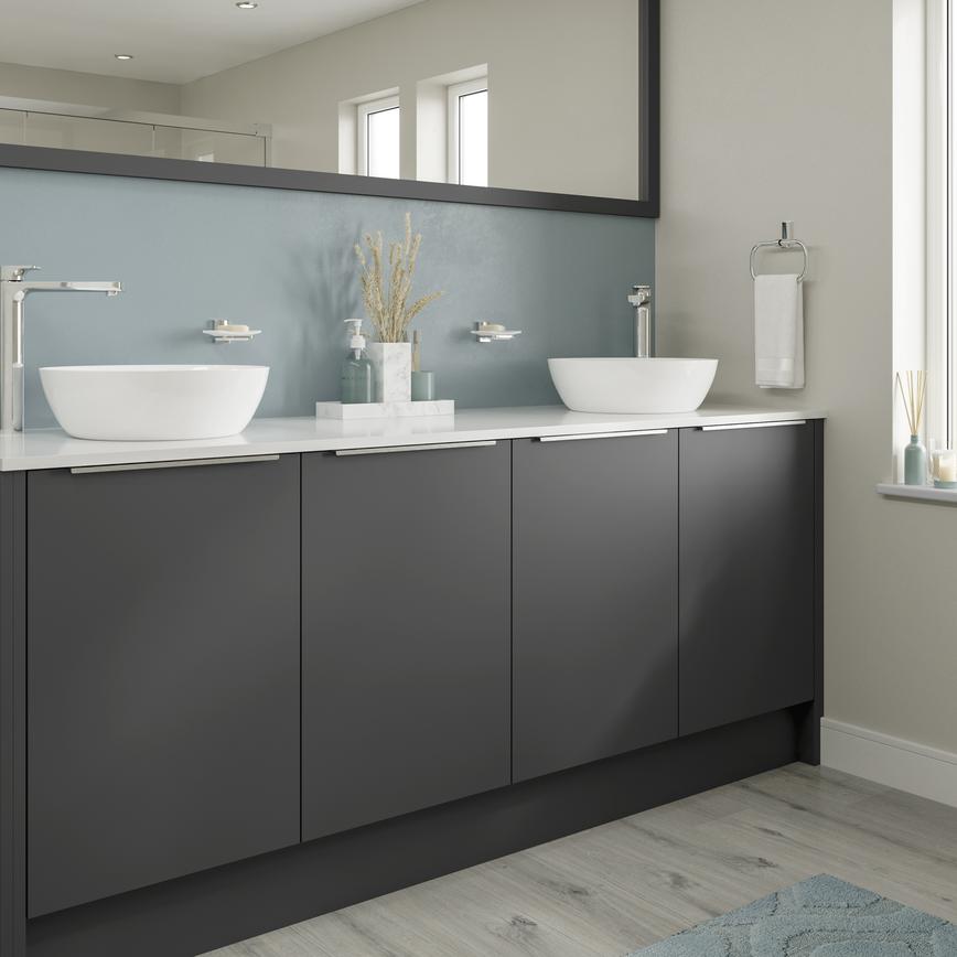 Greenwich Super Matt Charcoal Bathroom Main Set