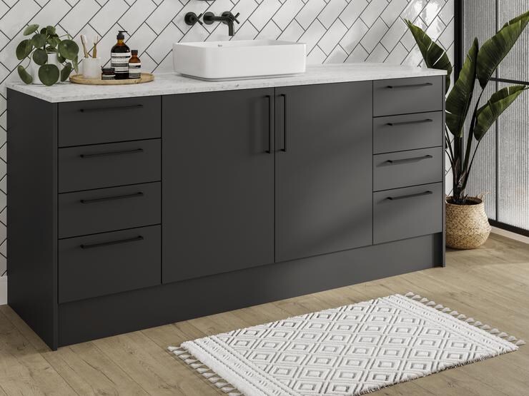 Hockley Super Matt Charcoal Bathroom