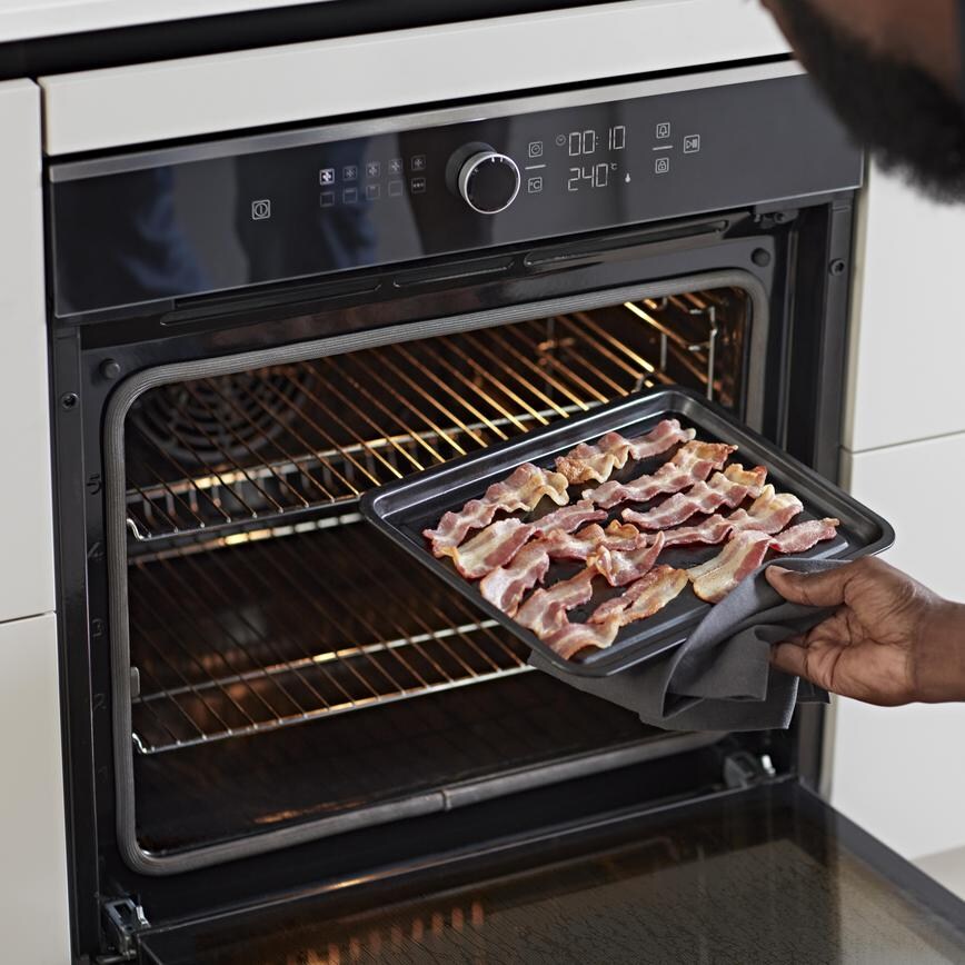Lamona Monodial Pyrolytic Oven in Hockley Textures Dark Stone Handleless