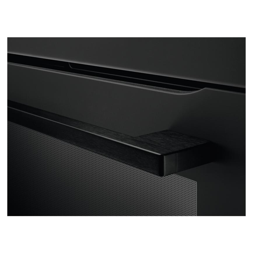 AEG 7000 Series BSK778380T Black Built In Single Steam Assist Multifunction Oven Handle Close Up