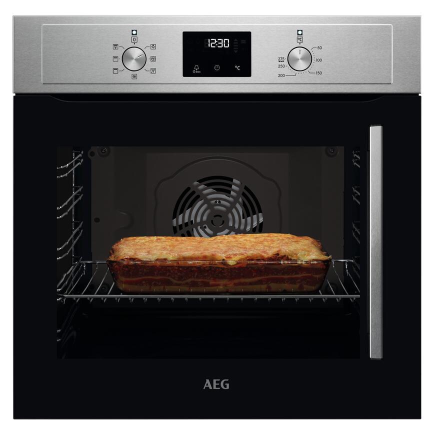 AEG Series 3000 BCX335L11M Stainless Steel Built In Single Fan Oven