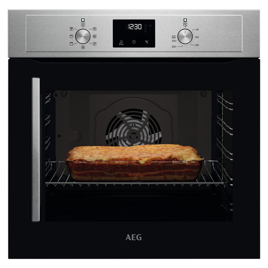 AEG Series 3000 BCX335R11M Stainless Steel Built In Single Fan Oven
