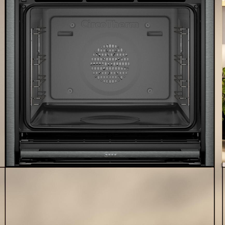 Neff N90 B64FT53G0B Built In Graphite Single Steam Oven and Grill