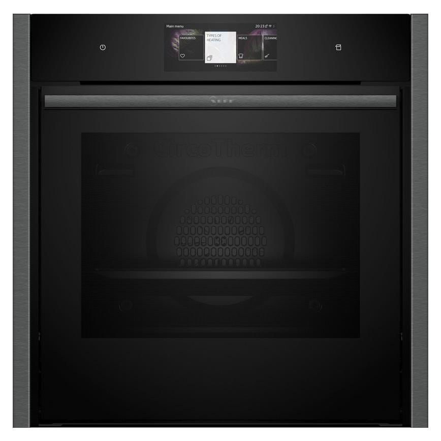 Neff N90 B64FT53G0B Built In Graphite Single Steam Oven and Grill