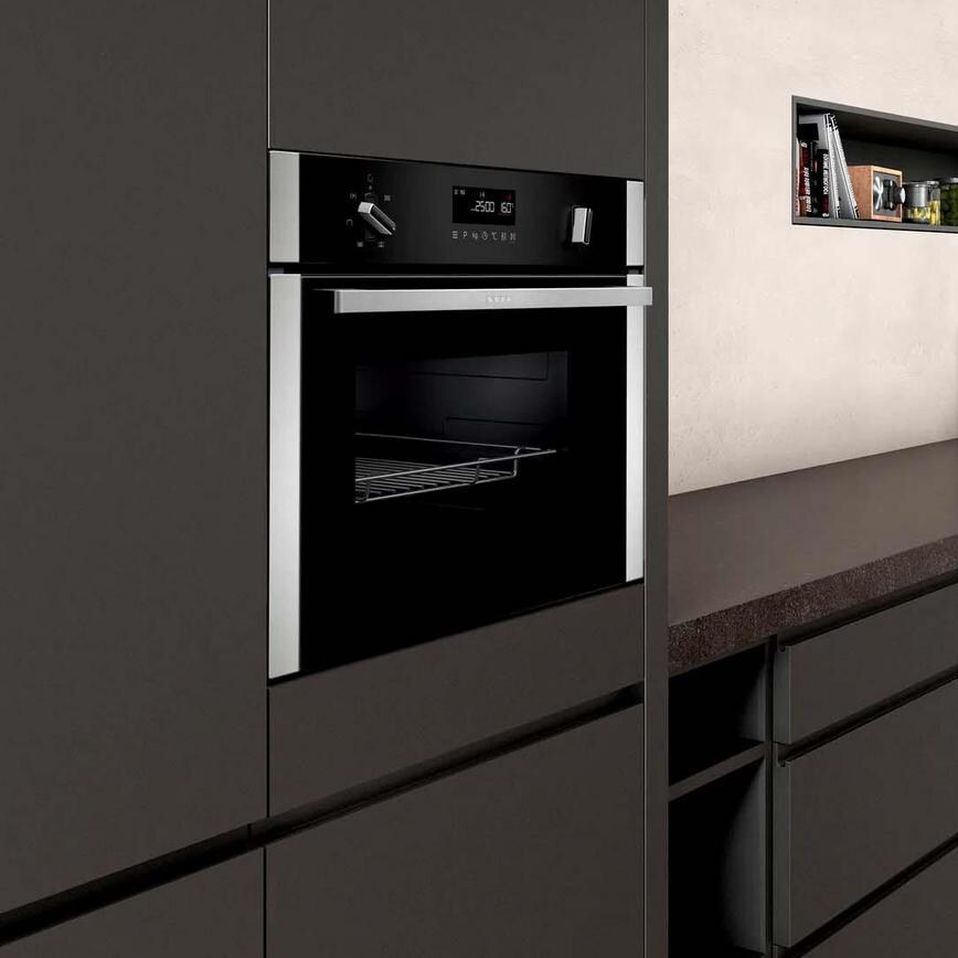 Neff Built In 45cm Stainless Steel Combination Microwave Side View