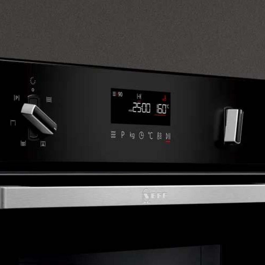 Neff Built In 45cm Stainless Steel Combination Microwave Control Panel
