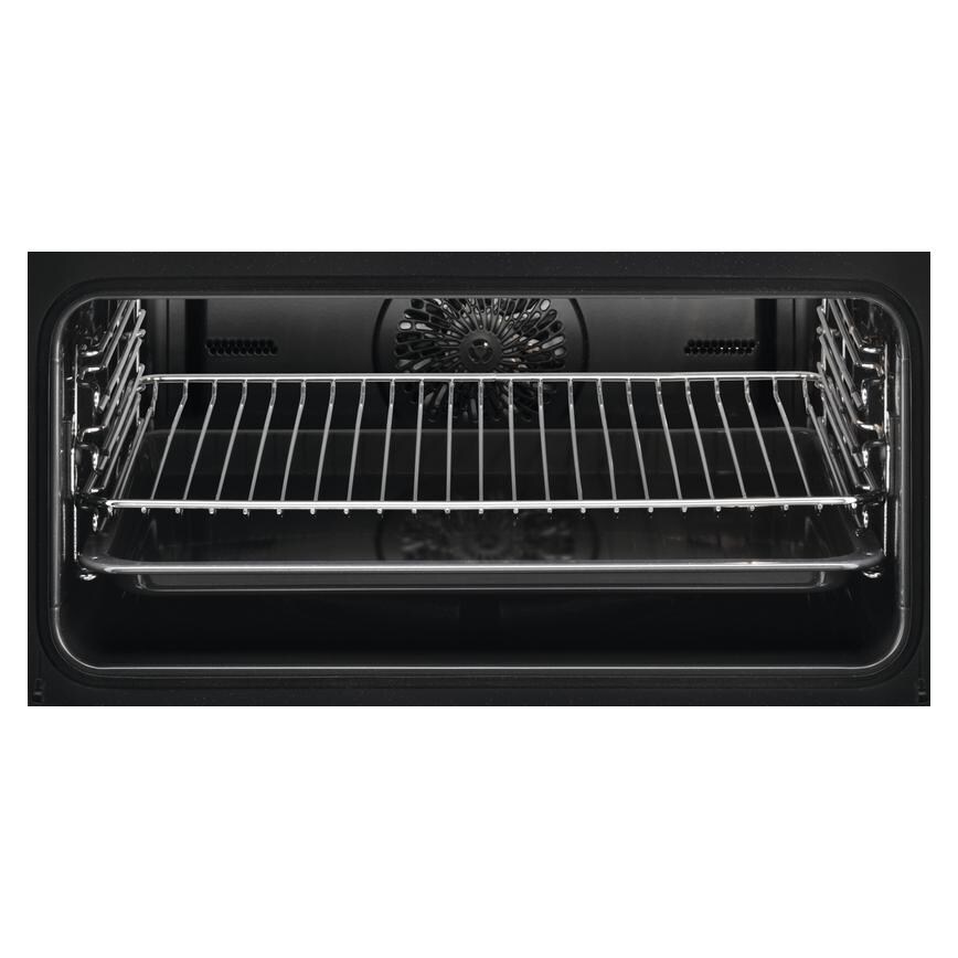 AEG Series 6000 NKK6N501B Built In 45cm Black Multifunction Ovem With Microwave
