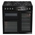 Beko KDVF90K 90cm Dual Fuel Black Range Cooker