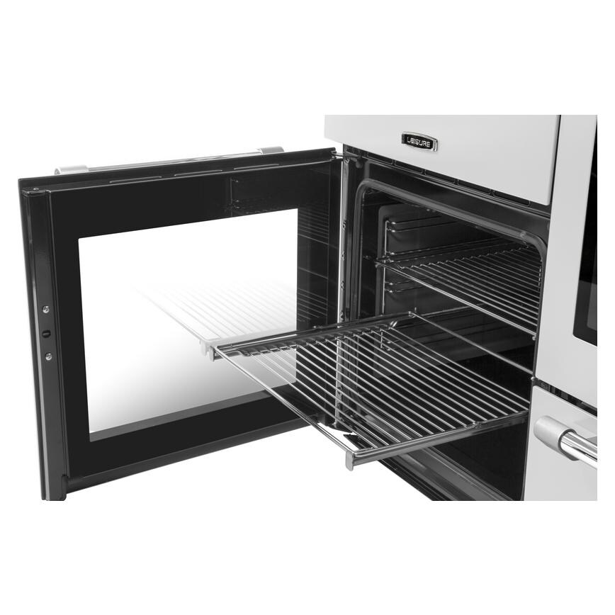 Leisure CK100F232S 100cm Dual Fuel Stainless Steel Range Cooker Side view of the oven 