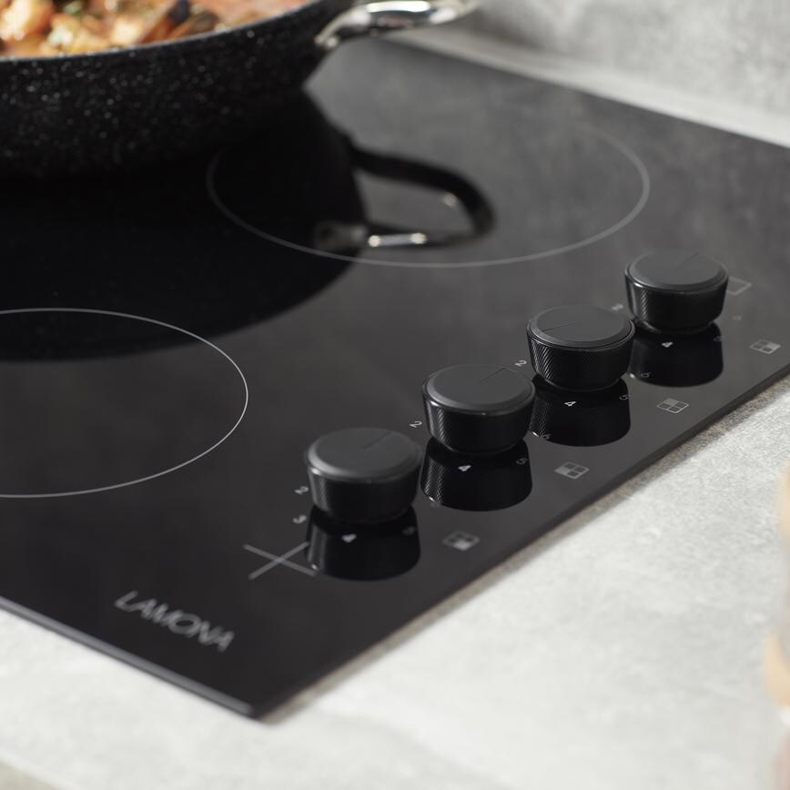 Lamona Side Control Hob on Chelford Charcoal