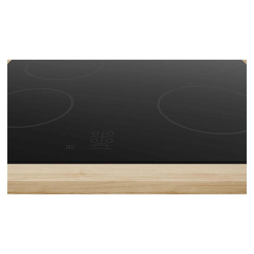 Bosch Serie 2 PKE61RAA8B 60cm Black Electric Ceramic Hob Fitted