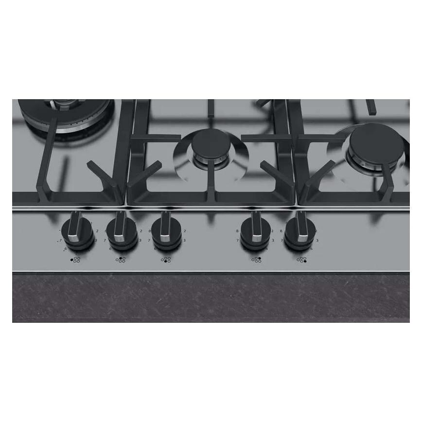 Neff N70 T27DS79N0 75cm Stainless Steel Gas Hob Control Panel