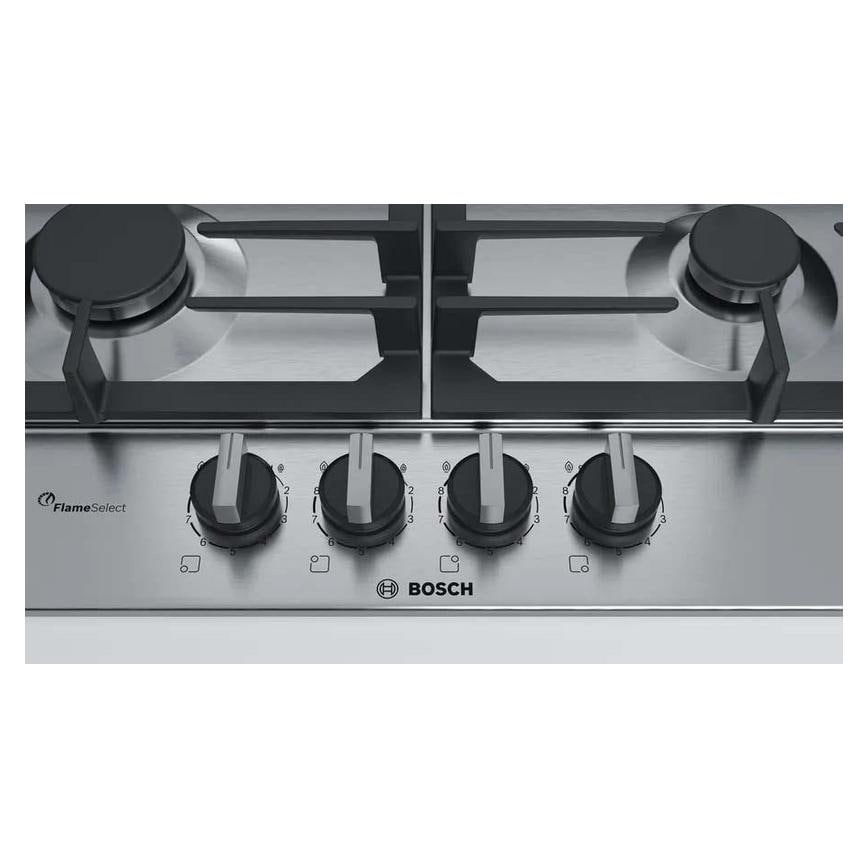 Bosch Serie 6 PCP6A5B90 60cm Stainless Steel Gas Hob Control Panel
