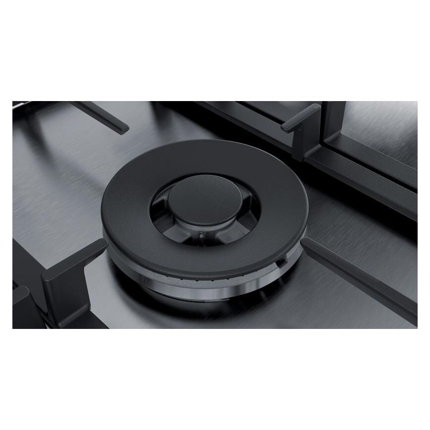 Bosch Serie 6 PCP6A5B90 60cm Stainless Steel Gas Hob Burner