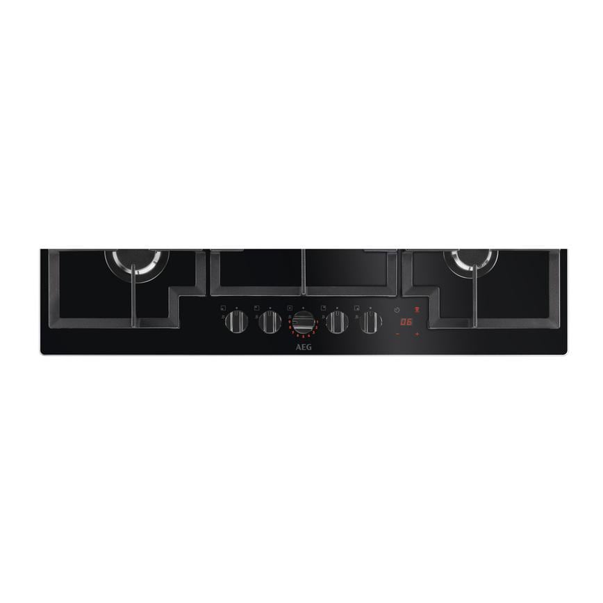 AEG Series 8000 HKB95450NB 90cm Black Gas Hob Control Panel