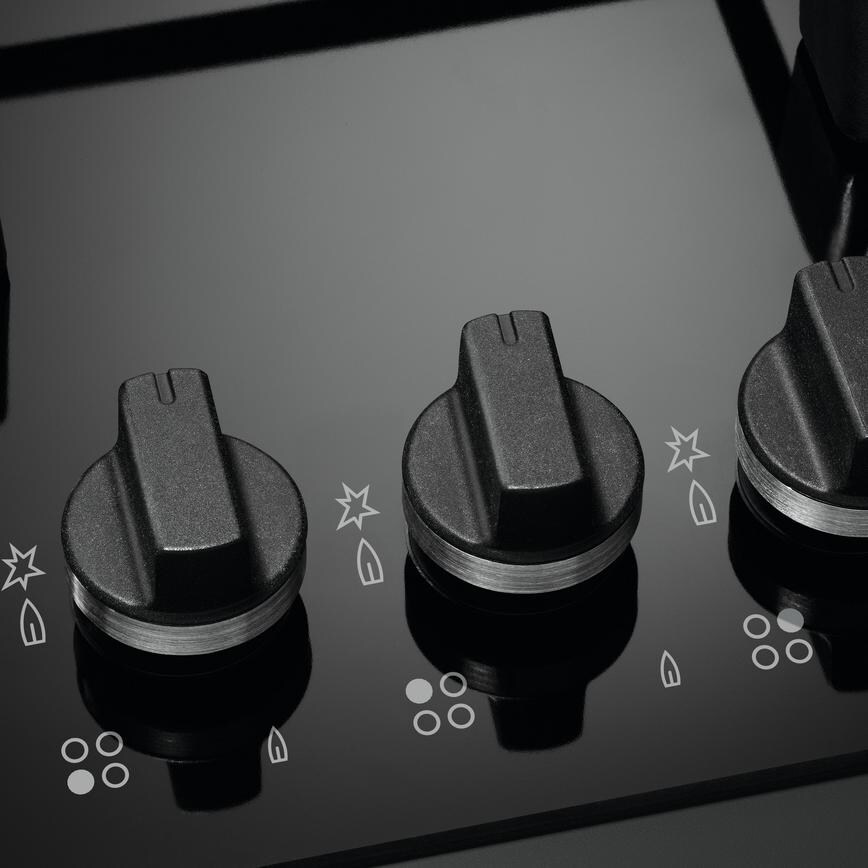 AEG Series 8000 HKB95450NB 90cm Black Gas Hob Control Panel