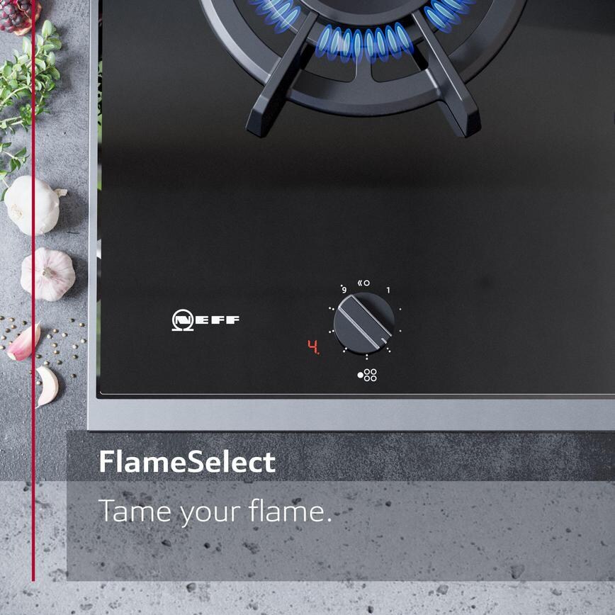 Bosch N70 T26CIH8N0 60cm Stainless Steel Gas Hob