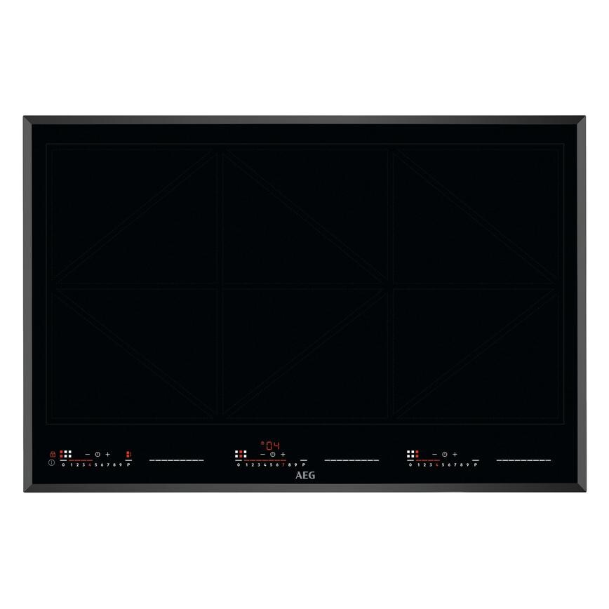 AEG 8000 Series IKK86681FB 80cm Black Electric Induction Hob