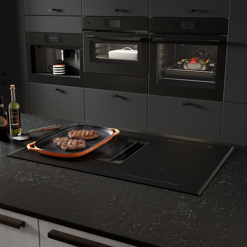 AEG 7000 Saphire Matt 80cm Vented Hob