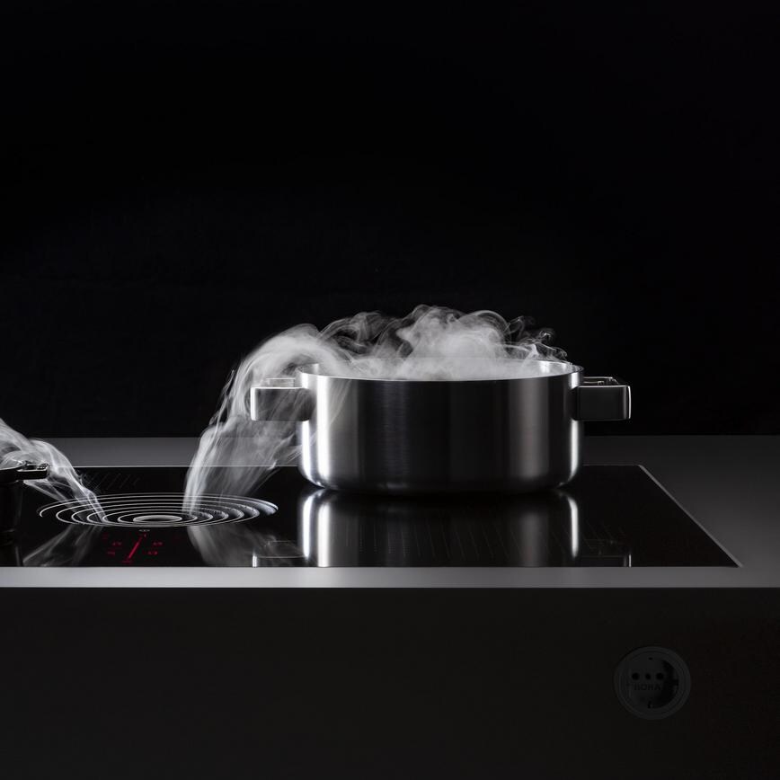 Bora Pure Family PURSU 60cm Black Electric Induction Hob With Extractor