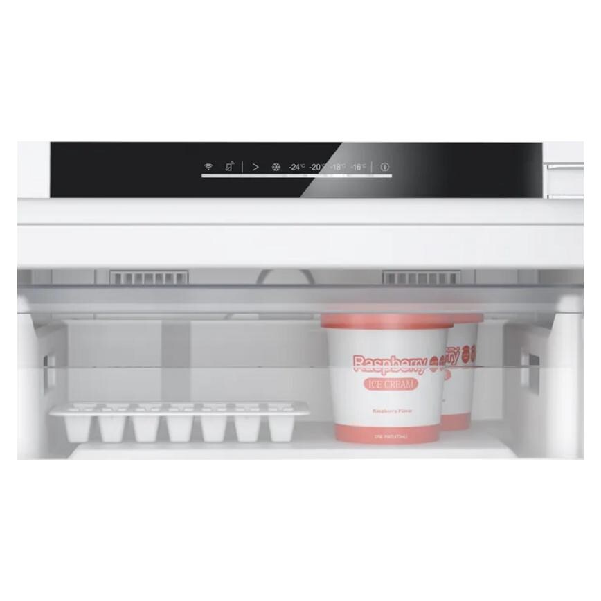 Bosch Serie 4 Integrated White Freezer Top Door Open
