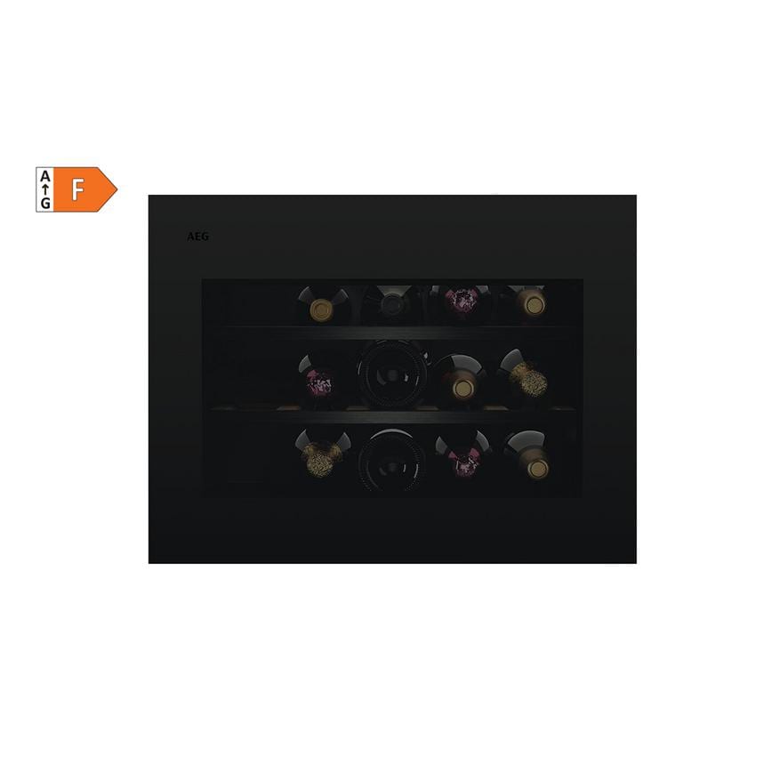 AEG Series 8000 NKW8P21KAT Built In Black 18 Bottle Single Zone Wine Cooler