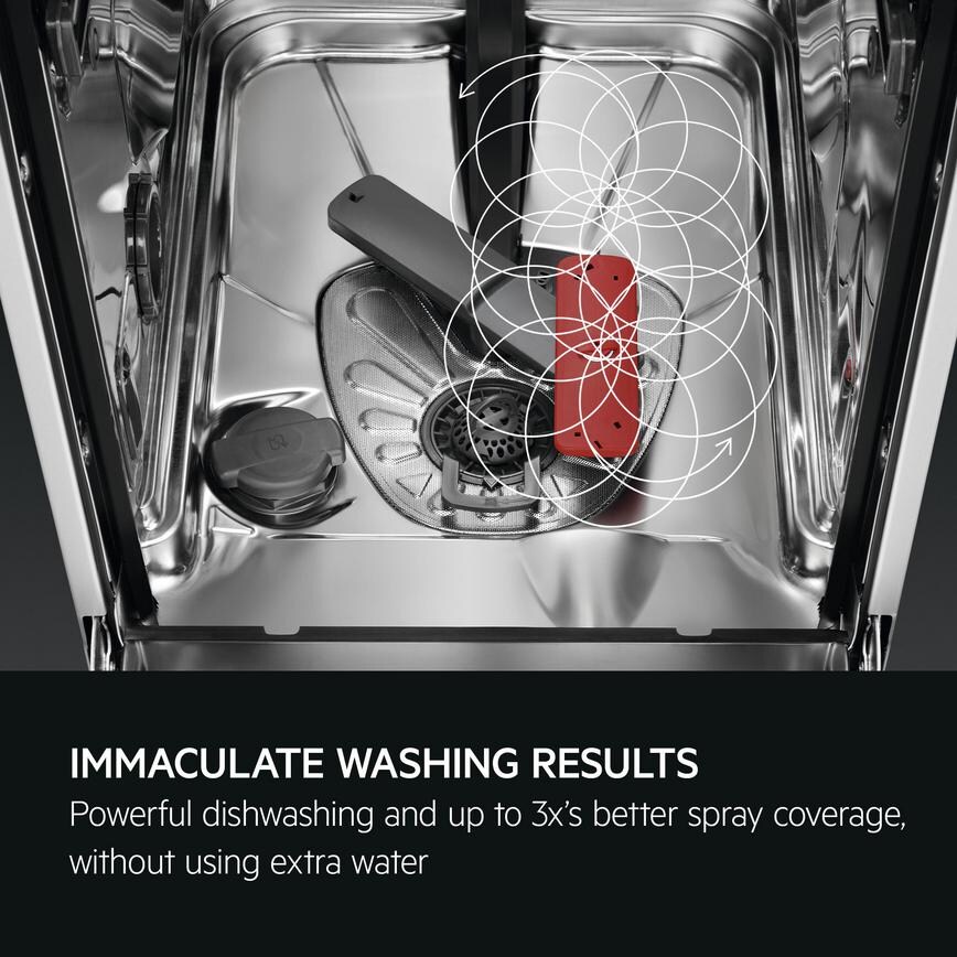 AEG Series 7000 FSB73427Z Integrated Slimline White Control Panel Dishwasher