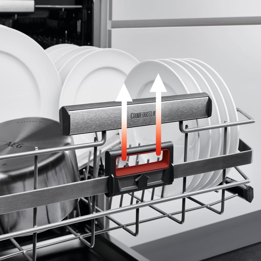 AEG Series 9000 FSK96838P Integrated Full Size White Control Panel Dishwasher