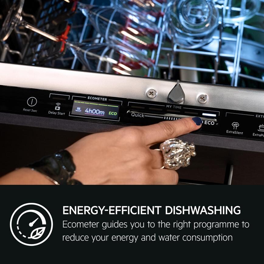 AEG Series 9000 FSK96838P Integrated Full Size White Control Panel Dishwasher