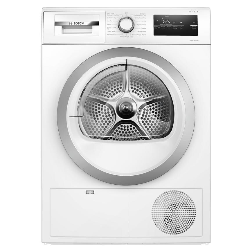 Bosch Series 4  Freestanding 8Kg White Heat Pump Tumble Dryer
