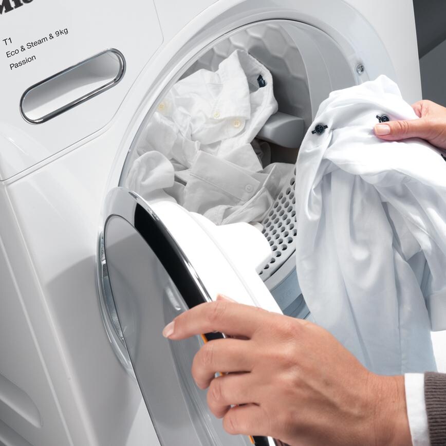 Miele TEA225 Freestanding Tumble Dryer Shirt Loading