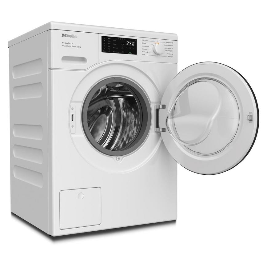 Miele W1 WED385 Freestanding 9kg 1400rpm White Washing Machine Open