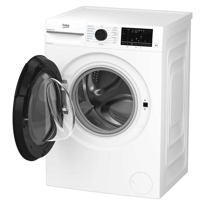 Beko Freestanding 85kg White Washer Dryer Side Open