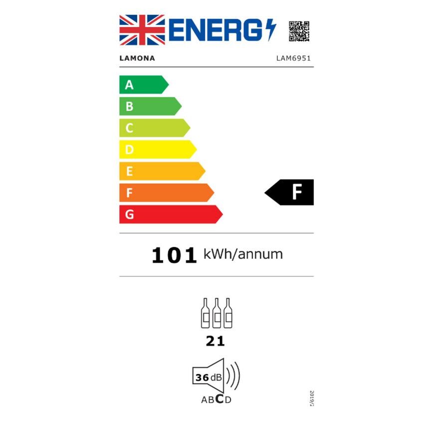 LAM6951 Winecooler Energy Label UK