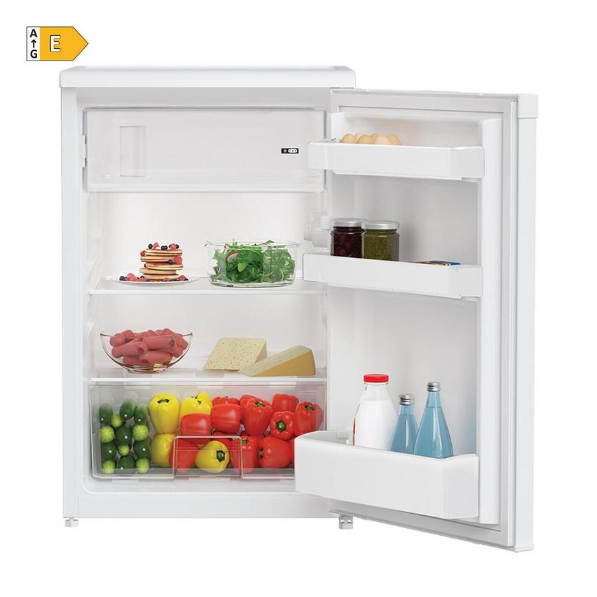 Beko UR4584W Freestanding White Fridge With Ice Box Cut Out with Energy Rating