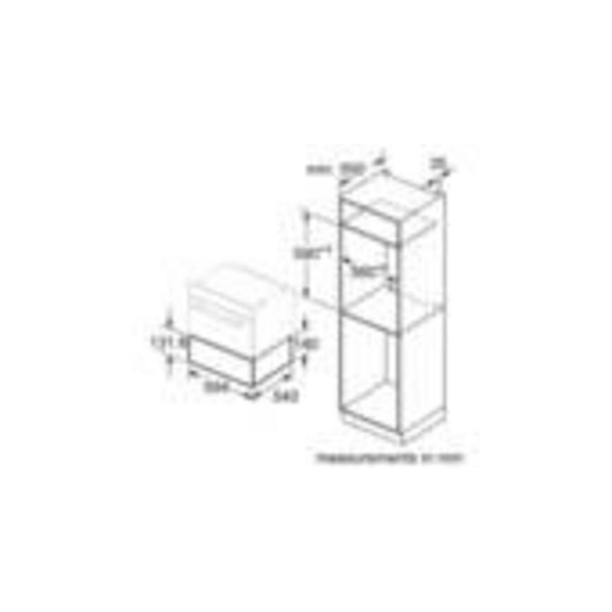 Neff N50 N1AHA01N0B 14cm Stainless Steel Built In Warming Drawer Sketch