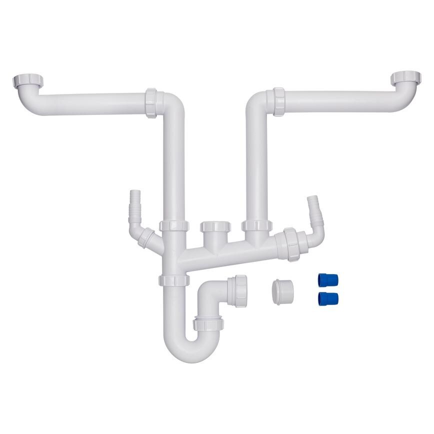McAlpine Space Saving 1.5 Bowl Sink Plumbing Kit