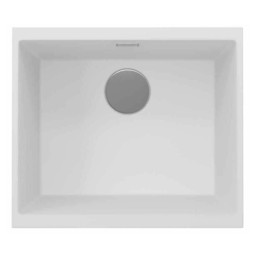 Chasewater Single Bowl No Drainer Inset/Undermount Granite Composite White Kitchen Sink