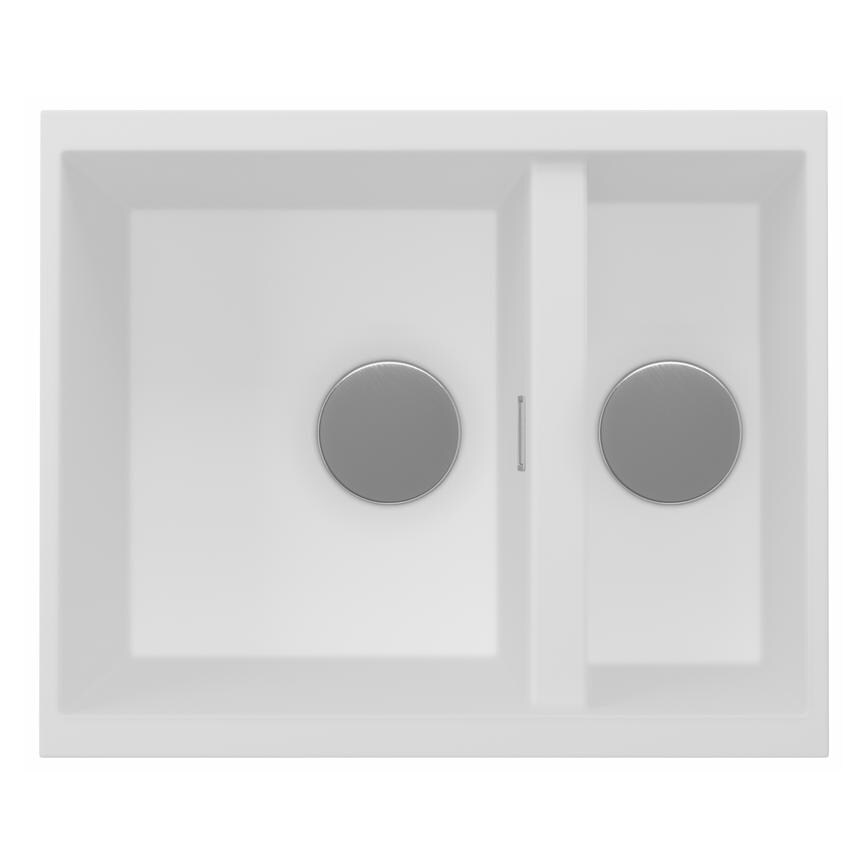 Chasewater 1.5 Bowl No Drainer Inset/Undermount Granite Composite White Kitchen Sink