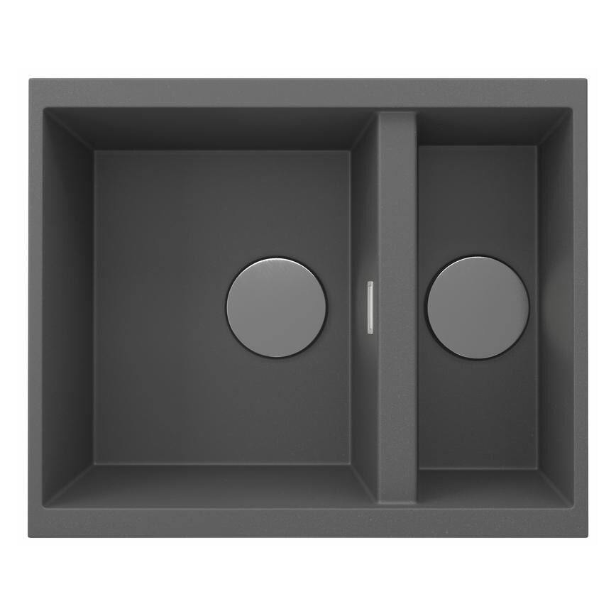 Chasewater 1.5 Bowl No Drainer Inset/Undermount Granite Composite Dark Grey Kitchen Sink